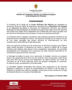 بلاغ وزارة الخارجية السينغالية